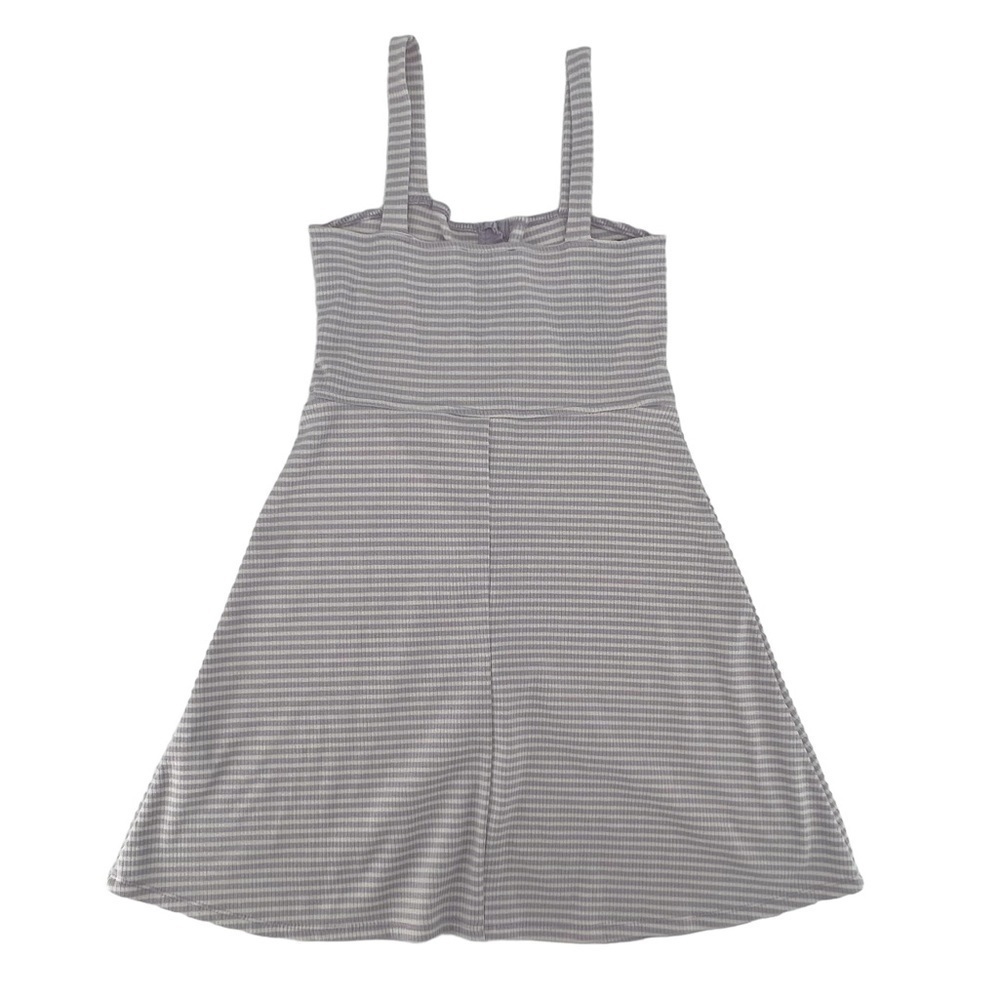 Forever 21 Purple Striped Tank Sleeveless Skater Mini Dress Size Medium Women’s